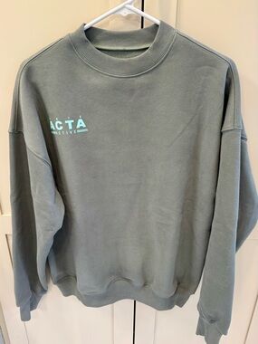 ACTA Sage Green Relaxed Crewneck Sweatshirt